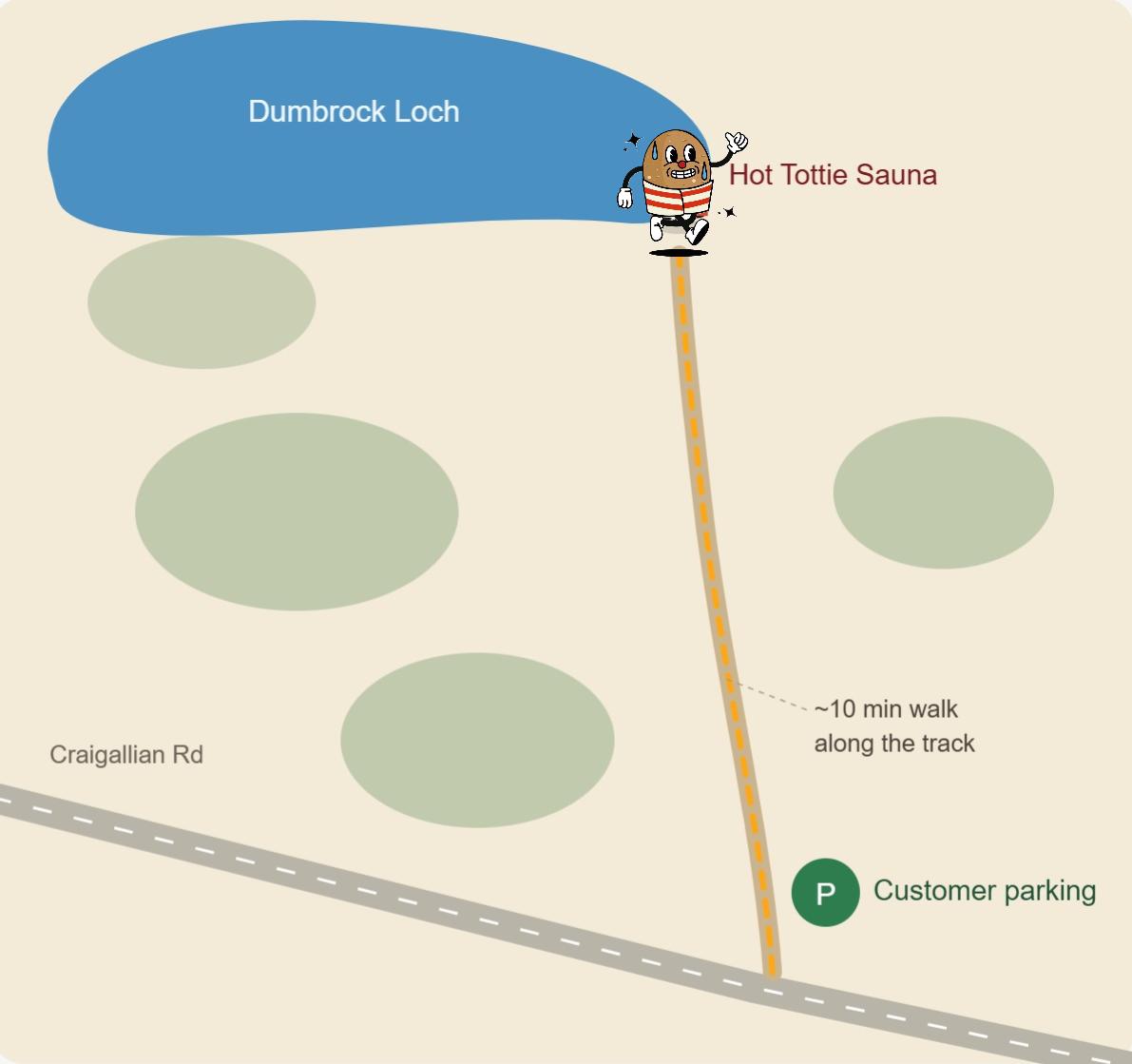 Walking map for Dumbrock