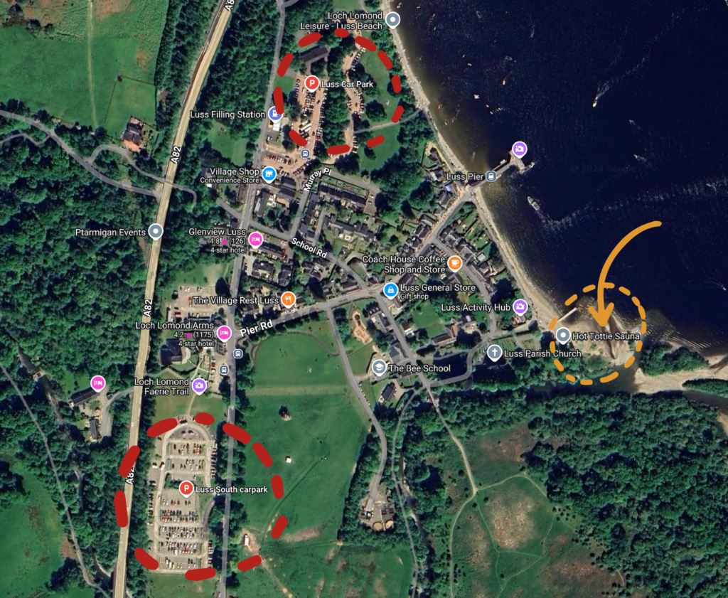 Walking map for Luss